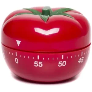 Temporizador de cocina con forma de tomate
